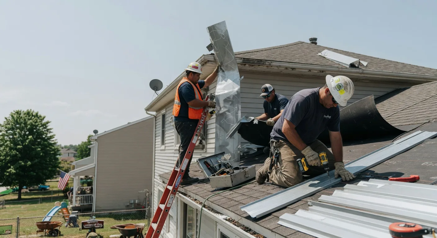 Storm Damage Metal Roof Repair in Mount Eaton, OH
